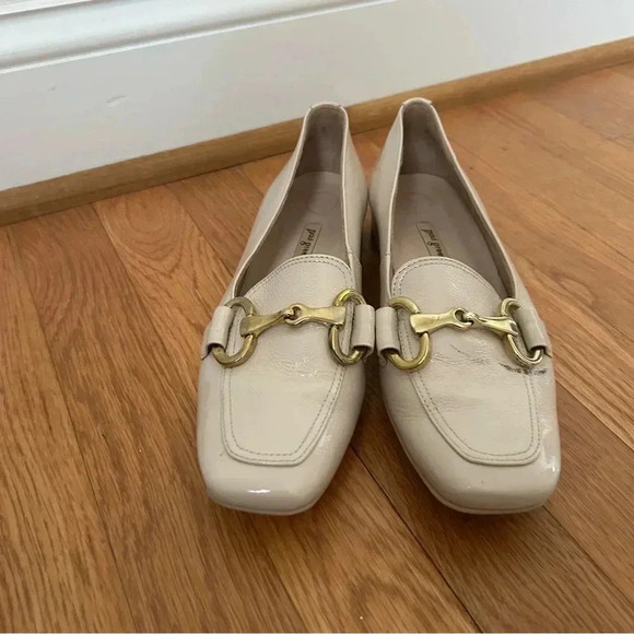 Paul Green Lil Lux Women's Shoes Cream Soft Nappa Leather Loafer Size 8 - Picture 3 of 8